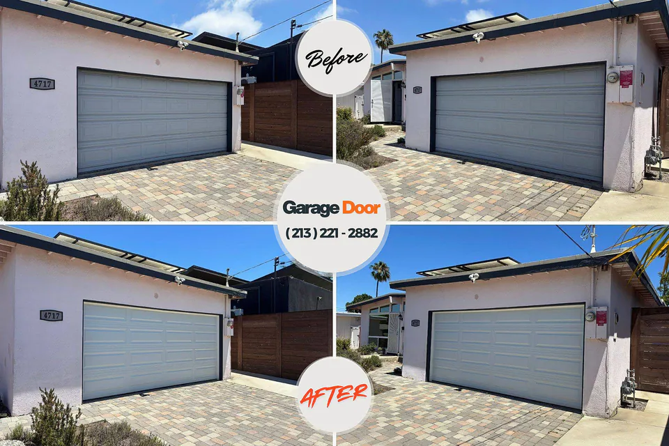Before and after: garage door repair The Meadows Barker Heights